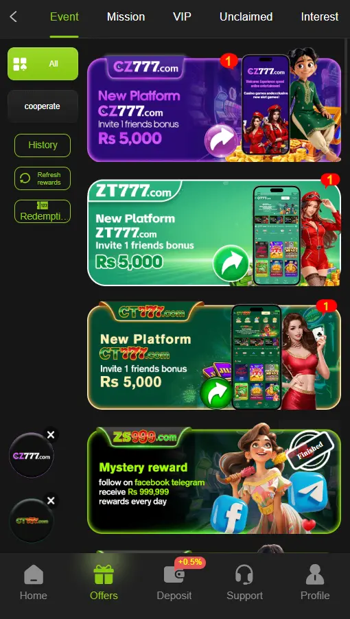 Bonus and Promotion Offers